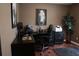Dedicated office space with expansive desk, comfortable chair, and ample storage at 11940 Wexford Club Dr, Roswell, GA 30075