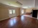 Bright open kitchen features wood floors and outside access at 1255 Home Place Dr, Lawrenceville, GA 30043