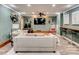 Entertainment room features comfortable seating, media center, and vintage-style popcorn machine at 40 Legend Creek Chase, Douglasville, GA 30134