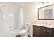 Clean and functional bathroom with a vanity and shower-tub combination at 2941 Governors Ct, Marietta, GA 30066