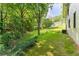 Spacious backyard with lush greenery and partial view of the home, ideal for outdoor activities at 3620 W Lawrenceville St, Duluth, GA 30096