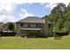 Large backyard features a covered patio and plenty of open grassy area at 5896 Cliftondale Dr, Atlanta, GA 30349