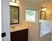 Bright bathroom features a soaking tub and a separate shower at 5896 Cliftondale Dr, Atlanta, GA 30349