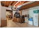 Unfinished basement used for storage featuring exposed duct work and concrete floor at 2864 Wyndcliff Ct, Marietta, GA 30066