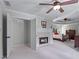 Luxurious main bedroom featuring a fireplace, trey ceilings, and sitting area at 2864 Wyndcliff Ct, Marietta, GA 30066