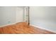 Bedroom features hardwood floors and ample closet space, ideal for comfortable living at 4212 Worth Nw St, Acworth, GA 30101