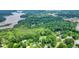 Aerial view highlighting the community's proximity to a peaceful lake and downtown Acworth at 4212 Worth Nw St, Acworth, GA 30101