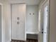 Mudroom with built in storage cabinets and a built-in bench seat at 1937 Don Juan Ln, Decatur, GA 30032