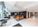 Modern lobby with comfortable seating, fireplace, and access to other amenities at 400 W Peachtree Nw St # 3216, Atlanta, GA 30308