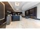 Modern lobby featuring chic decor, fireplace, and a stylish reception area at 400 W Peachtree Nw St # 3216, Atlanta, GA 30308