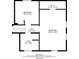 Floorplan showing bedroom sizes, closet, hall and bathroom dimensions at 5440 Huron Dr, Lake City, GA 30260