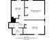 Floorplan showing bedroom and bathroom dimensions at 5440 Huron Dr, Lake City, GA 30260