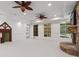 Spacious living room includes a fireplace and access to backyard views at 4634 Whitestone Way, Suwanee, GA 30024