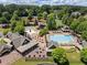 Community pool area featuring kiddie pool, a lap pool, and plenty of seating at 4634 Whitestone Way, Suwanee, GA 30024