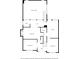 Detailed main level floor plan with kitchen, living, and dining areas at 4771 Summerwood Se Dr, Smyrna, GA 30126