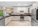 Modern kitchen with white cabinets, granite countertops, stainless steel appliances, and ample storage space at 4771 Summerwood Se Dr, Smyrna, GA 30126