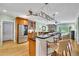 Modern kitchen with stainless steel appliances, granite countertops, and an island with seating at 130 Holly Reserve Pkwy, Canton, GA 30114