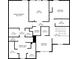 Detailed floor plan showcasing the layout of the home, including room dimensions and placement at 2213 Independence Ln, Buford, GA 30519