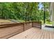 Back deck overlooking a wooded lot, offering a private outdoor space to enjoy nature and entertain guests at 515 Dover St, Marietta, GA 30066