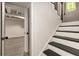 View of basement and stairway to main floor of home at 515 Dover St, Marietta, GA 30066