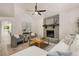Inviting living room with a cozy fireplace, comfortable seating, and stylish accents at 515 Dover St, Marietta, GA 30066