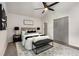 Bright bedroom with vaulted ceilings, modern decor, and double door closet at 515 Dover St, Marietta, GA 30066