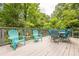 Relaxing deck showcasing cozy seating and a serene outdoor atmosphere at 5848 Kingswood Ct, Norcross, GA 30093