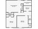 Upstairs floor plan featuring three bedrooms, including the main bedroom with closet, and two bathrooms at 5868 Kingswood Nw Ct, Norcross, GA 30093