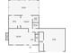 Detailed floor plan showcasing the layout of the first floor, including the living room, kitchen, and sunroom at 5868 Kingswood Nw Ct, Norcross, GA 30093