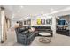 Spacious finished basement with a lounge area, game room and home gym at 121 Clipper Bay Drive, Alpharetta, GA 30005