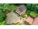 Bird's-eye view showing backyard and multiple decks and patios of a uniquely designed home at 27 S Avondale Rd, Avondale Estates, GA 30002