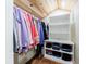 Organized closet featuring built in storage for clothing, with shelving and hanging rods for maximum efficiency at 27 S Avondale Rd, Avondale Estates, GA 30002