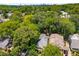 Aerial shot of the home nestled among lush greenery, showcasing its prime location and serene surroundings at 626 Elmwood Ne Dr, Atlanta, GA 30306