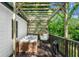 Comfortable back deck includes grill and seating area under a pergola at 1556 Braeburn Se Dr, Atlanta, GA 30316
