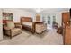 Bright main bedroom with a bay window and a decorative furniture set at 285 Glen Lake Dr, Atlanta, GA 30327