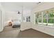 Bedroom with a double bed, and large windows providing natural light at 601 Laurel Xing, Canton, GA 30114