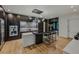 Modern kitchen featuring a large island, stainless steel appliances, and ample storage at 1301 Peachtree Ne St # 4L, Atlanta, GA 30309