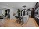 Spacious modern kitchen with a large island and bar seating at 1301 Peachtree Ne St # 4L, Atlanta, GA 30309