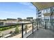 Enjoy urban views from the private balcony, with its glass railings and comfortable seating area at 788 W Marietta Nw St # 308, Atlanta, GA 30318