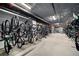 A secure bike storage room features racks and ample space for residents' bicycles in a communal setting at 788 W Marietta Nw St # 308, Atlanta, GA 30318