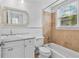 Bright bathroom featuring white vanity, marble countertop, and a tiled shower/tub combo at 872 Briarcliff Ne Rd # B2, Atlanta, GA 30306