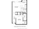 A detailed floor plan showing the layout of a condo, with a bedroom, living room, kitchen, and other areas at 384 Ralph Mcgill Ne Blvd # 123, Atlanta, GA 30312