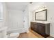 Updated bathroom featuring a shower-tub combo and a double sink vanity at 1365 Athens Sw Ave, Atlanta, GA 30310