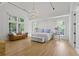 Spacious main bedroom with vaulted ceiling, hardwood floors, and abundant natural light at 1433 Wessyngton Ne Rd, Atlanta, GA 30306