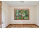 Relaxing bedroom with wood trim on windows and views of a landscaped yard at 2110 Waterloo Cir, Lawrenceville, GA 30043