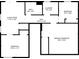 Layout showcasing the living room, bedrooms, laundry, and primary bedroom dimensions and arrangement at 2432 Kelly Lake Dr, Decatur, GA 30032