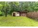 View of sheds in the home's backyard at 265 Forest Lake Dr, Covington, GA 30016