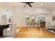 Spacious living area with hardwood floors, open to the kitchen, perfect for modern living and entertaining at 5114 N Ivy Ne Rd, Atlanta, GA 30342