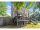 Back porch features wood railings and supports at 1902 Memorial Se Dr, Atlanta, GA 30317