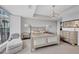 Bedroom with serene decor, chaise lounge, and city views at 3344 Peachtree Ne Rd # 3504, Atlanta, GA 30326